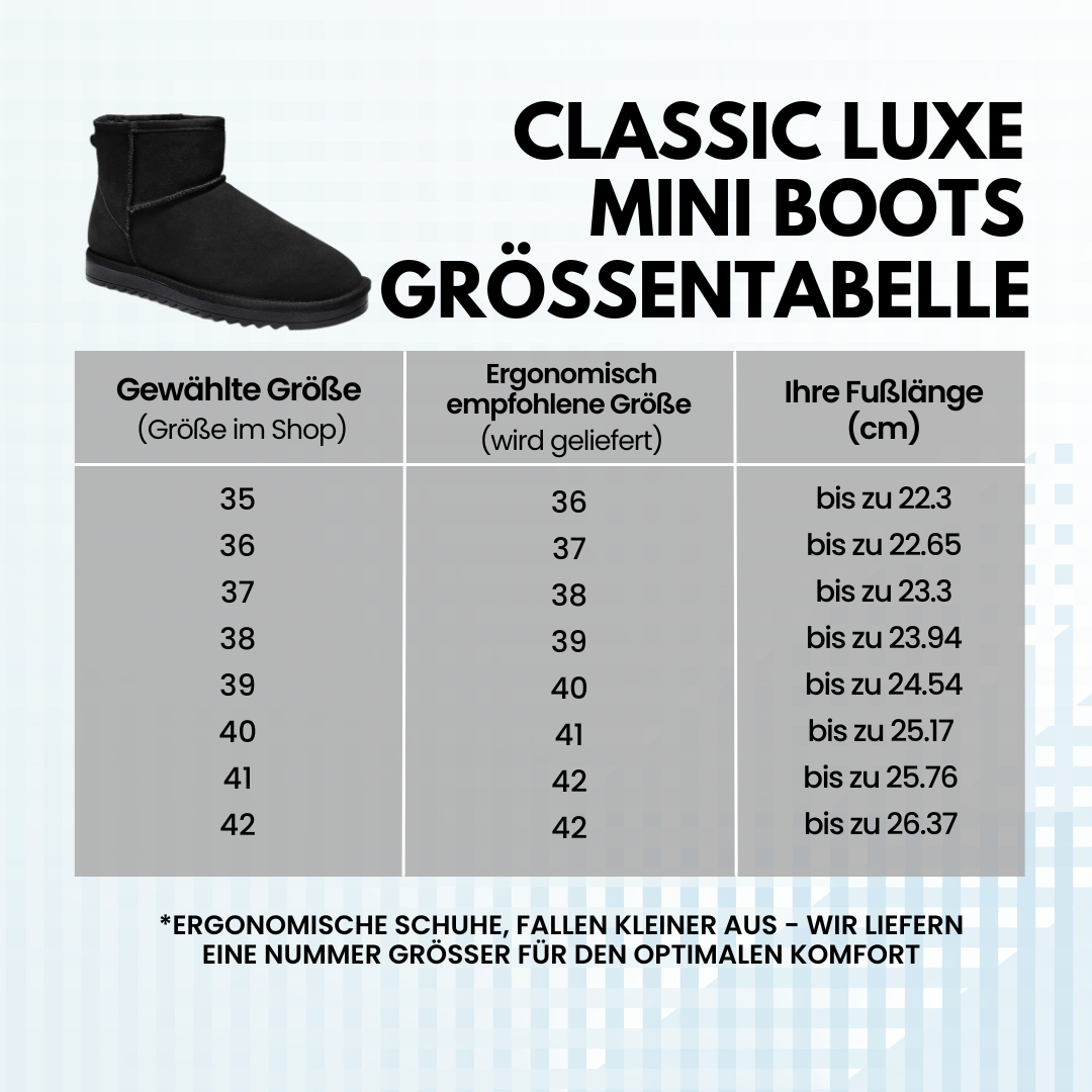 Classic Luxe Winterstiefel - ergonomische, wasserdichte & schmerzlindernde Stiefel